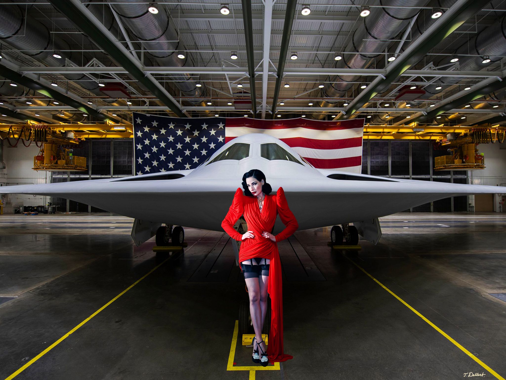 Dita  not scared of flying 